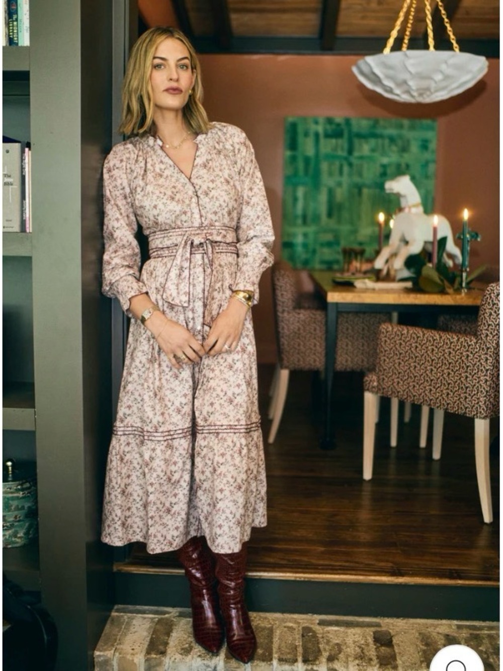 Baybala LeLe Dress in Water Rose Print